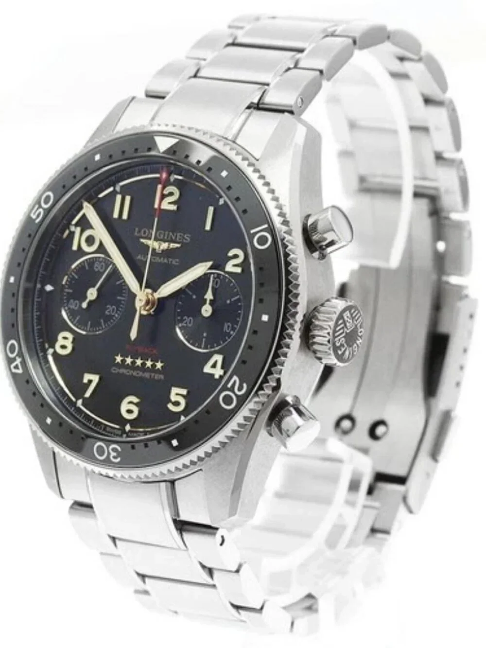 LONGINES spirit flyback L3.821.1.53.6 Titanium black Dial Automatic Men's_958665